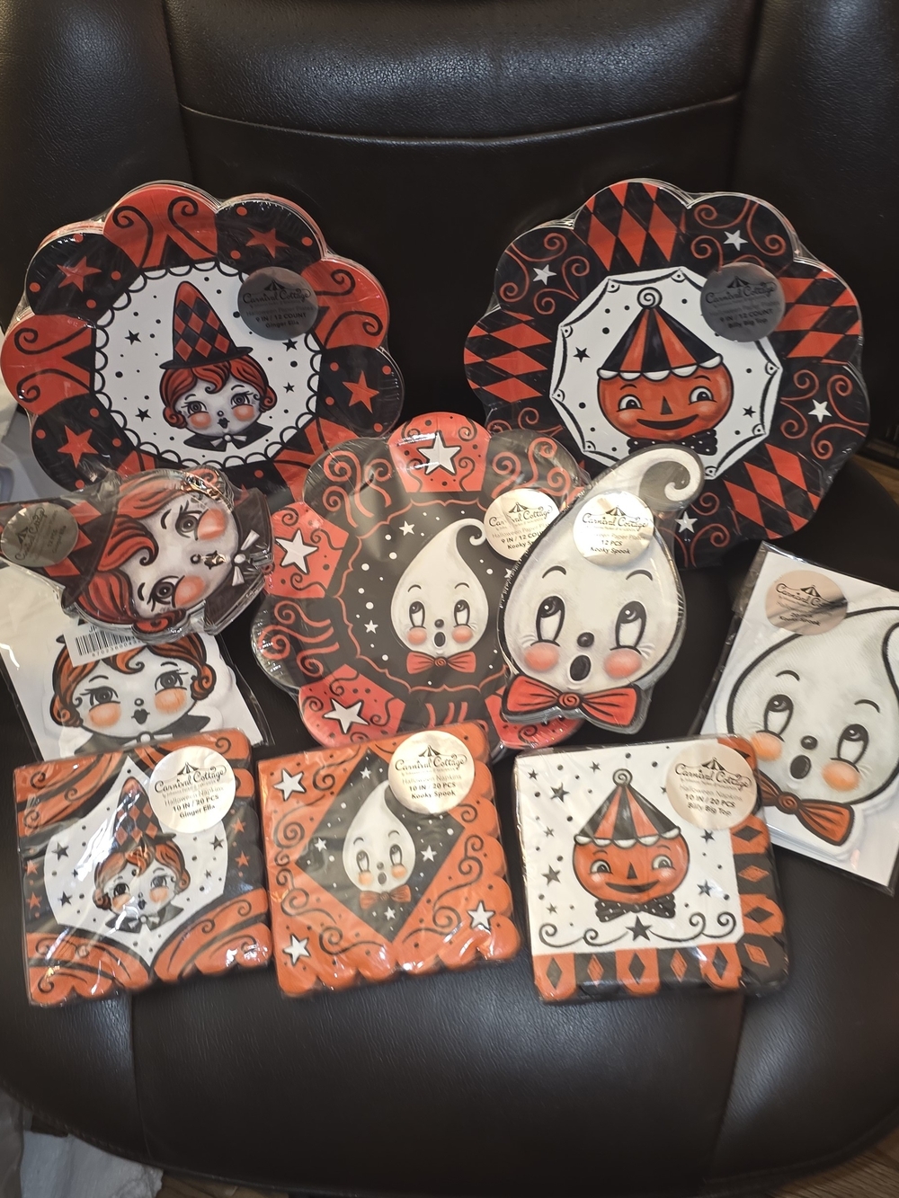 Johanna Parker Halloween Paper Linen set-10 Piece Lot HARD TO FIND